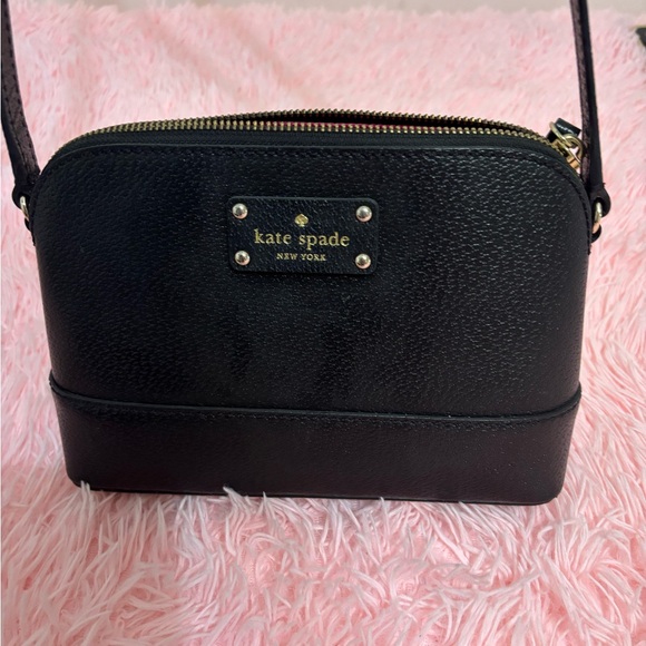 Kate Spade Black Leather Crossbody - Picture 1 of 4